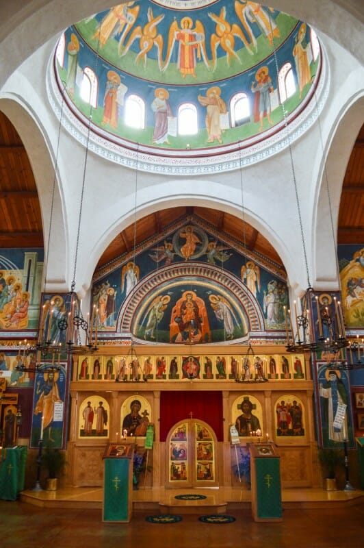 Completion Of Dome Fresco In Santa Rosa CA Orthodox Arts Journal