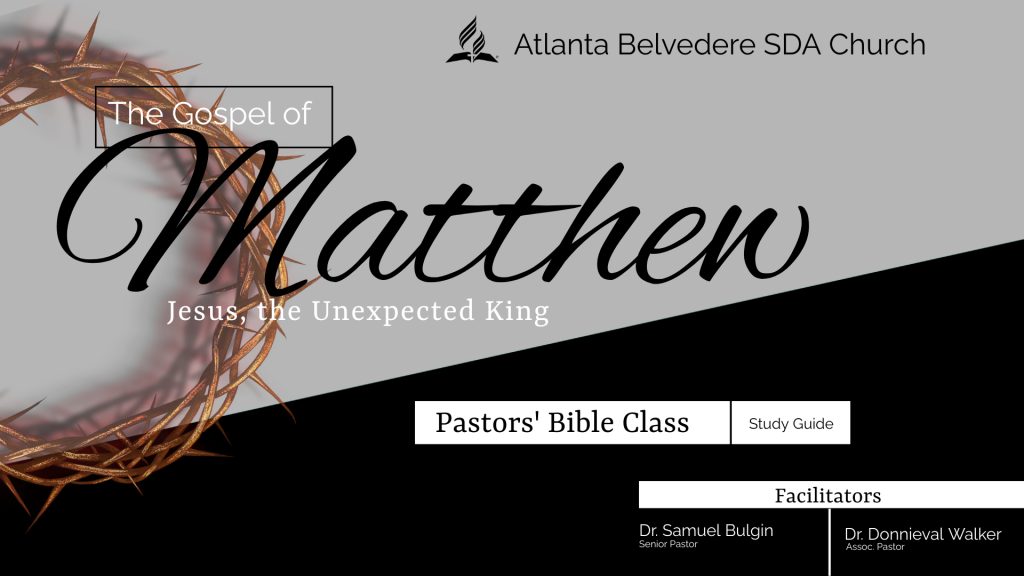 Bible Study – Matthew