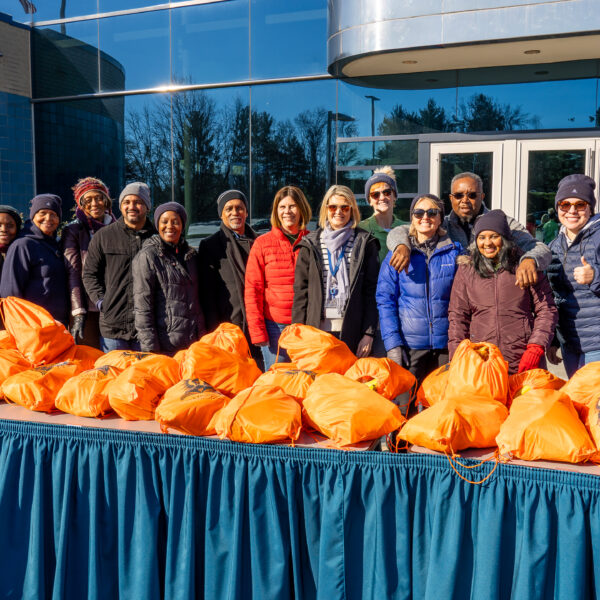 Volunteers at the North American Division's Thanksgiving fresh produce giveaway