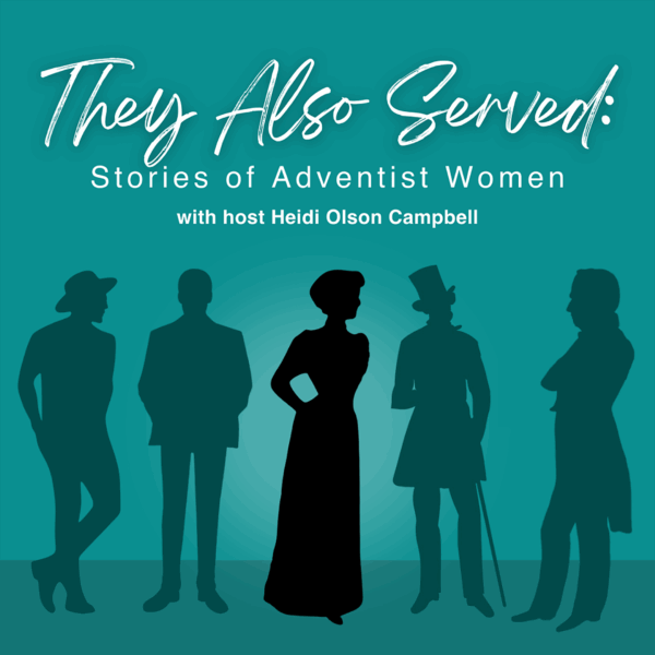 A promotional graphic for new podcast "They Also Served."