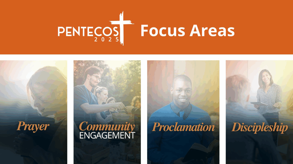 Slide of Pentecost 2025 focus areas