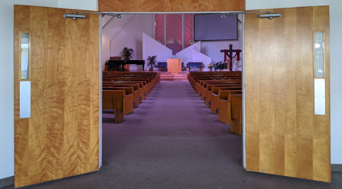 Sanctuary doors open