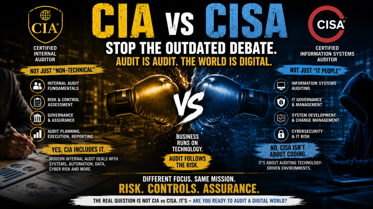 CIA vs. CISA: Why the Debate is Outdated in Modern Auditing