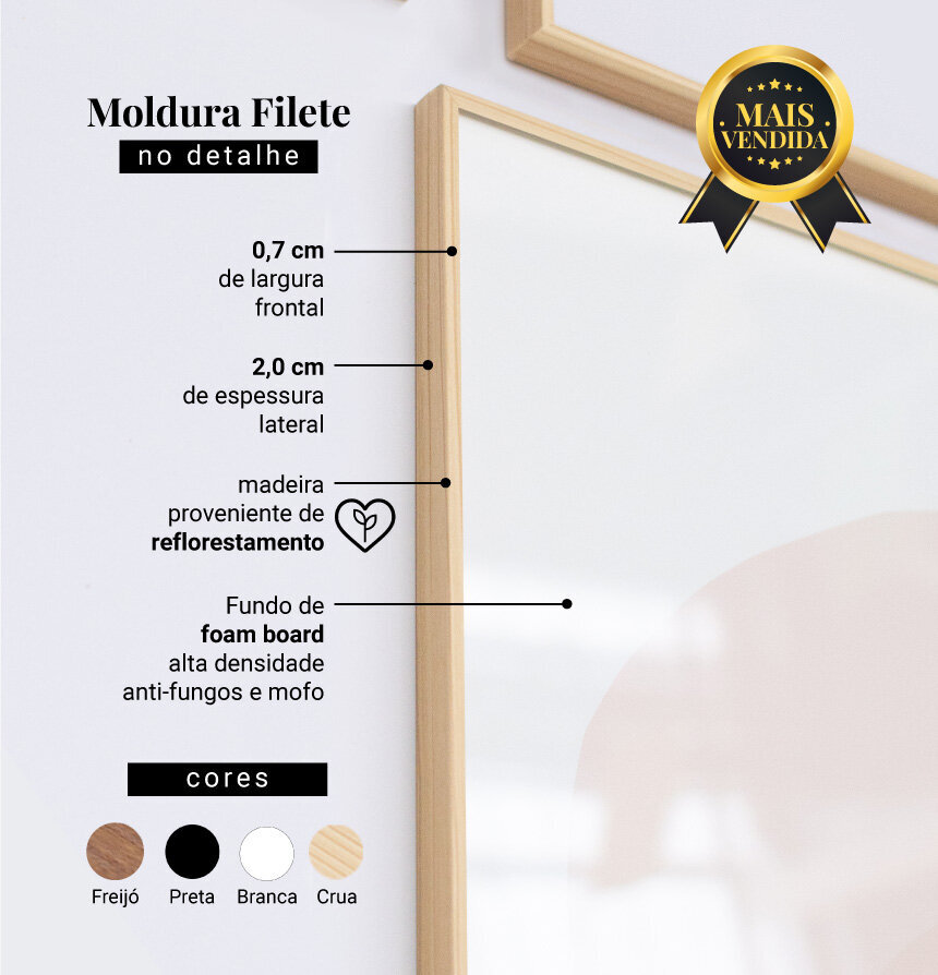 Descrição da Moldura Filete