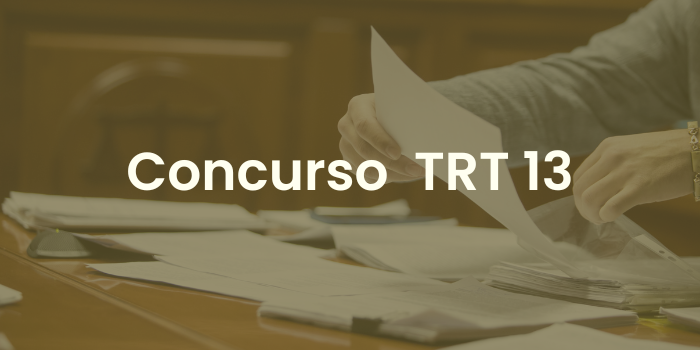 Concurso TRT PB deve ter banca divulgada nos próximos dias. - Logo Concurso TRT 13