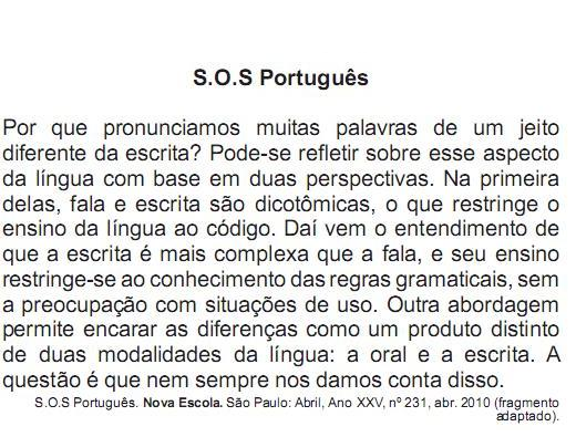 Interpretação de texto para o Enem + IMAGEM 1