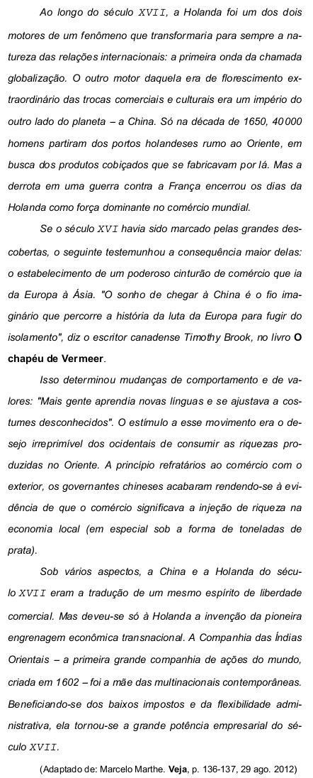 Prova BANCO DO BRASIL - Português 3 - Questões de 1 à 6 - Simulado Brasil Concurso