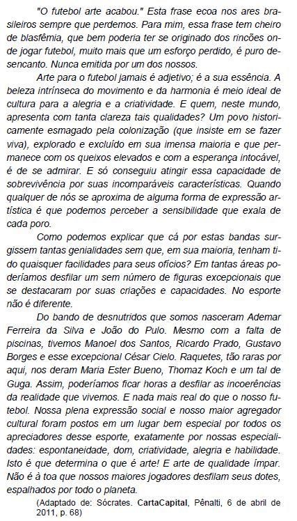 Prova BANCO DO BRASIL - Português 6 - Questões de 1 à 6 - Simulado Brasil Concurso