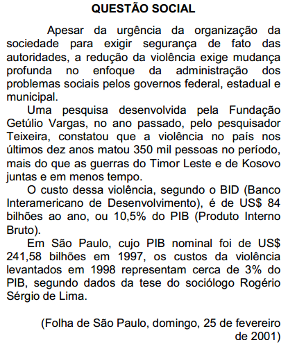 Simulado CEASA-Campinas - Português 1 - Questões de 1 a 5 - Simulado Brasil Concurso