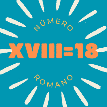 Número romano XVIII