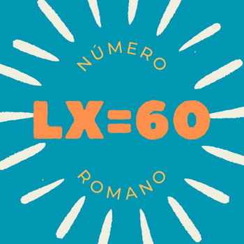 Número romano LX