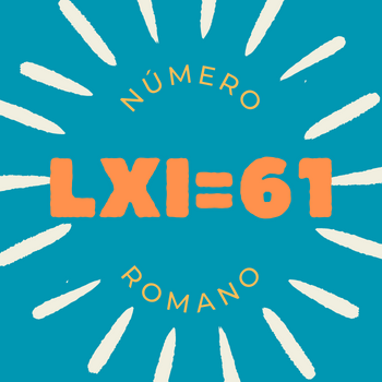 Número romano LXI