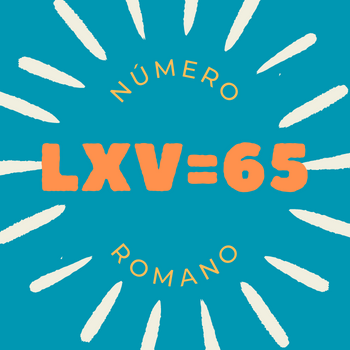 Número romano LXV