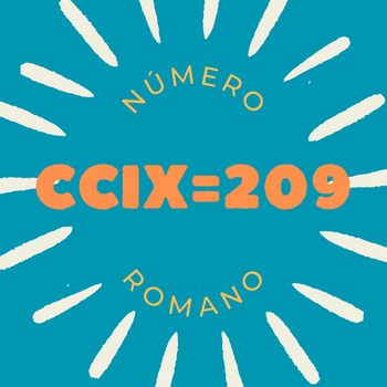 Número romano CCIX