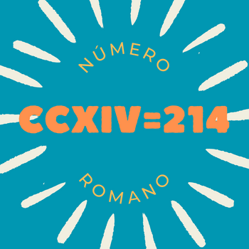 Número romano CCXIV