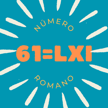 61 em número romano