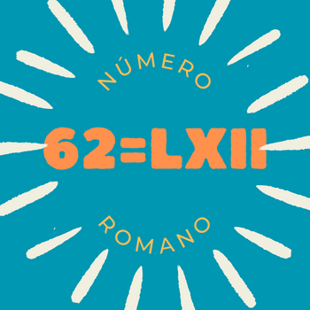 62 em número romano