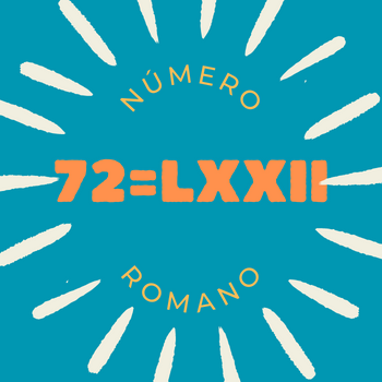 72 em número romano