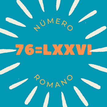 76 em número romano