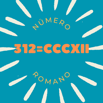 312 em número romano