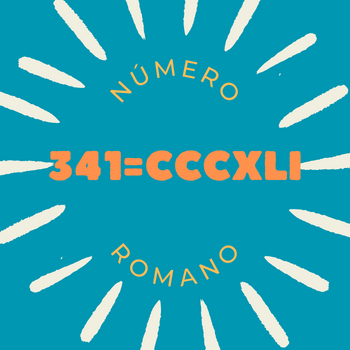 341 em número romano