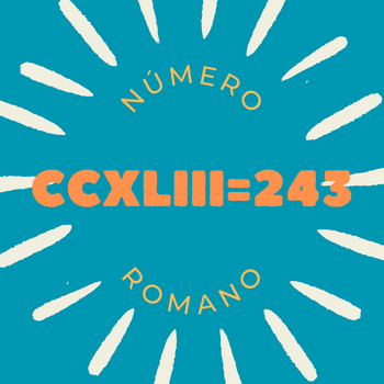 Número romano CCXLIII