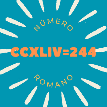 Número romano CCXLIV