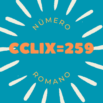 Número romano CCLIX