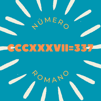 Número romano CCCXXXVII