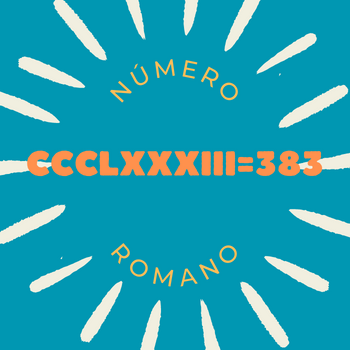 Número romano CCCLXXXIII