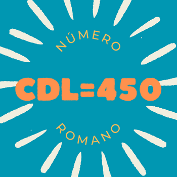 Número romano CDL