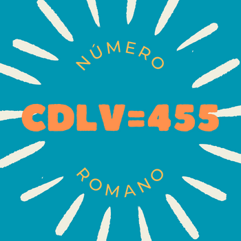 Número romano CDLV