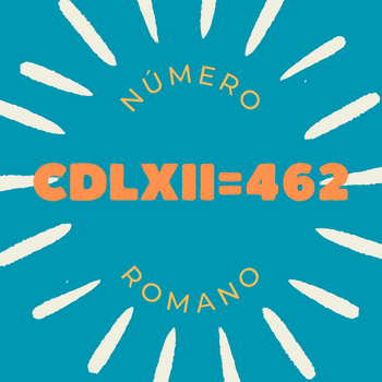 Número romano CDLXII