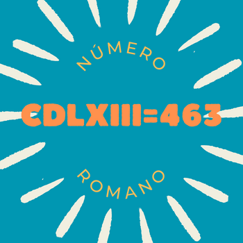 Número romano CDLXIII