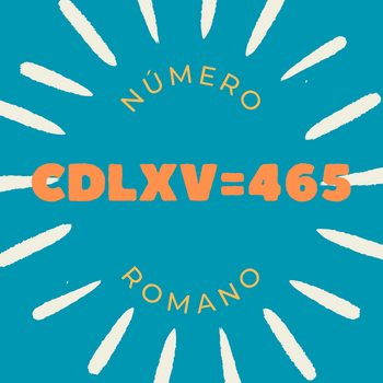 Número romano CDLXV