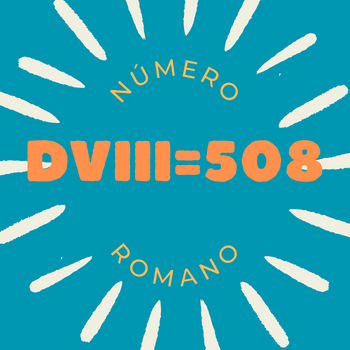 Número romano DVIII