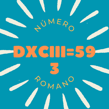 Número romano DXCIII