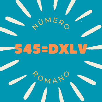 545 em número romano