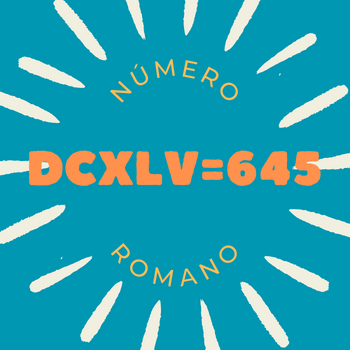 Número romano DCXLV