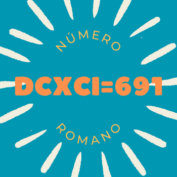 Número romano DCXCI