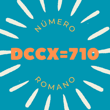 Número romano DCCX