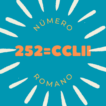 252 em número romano