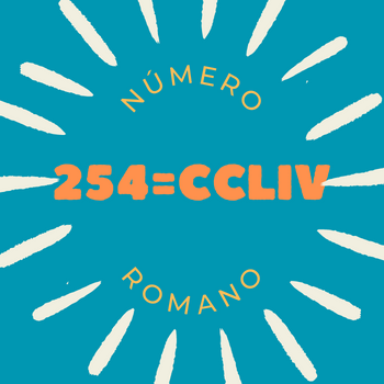 254 em número romano