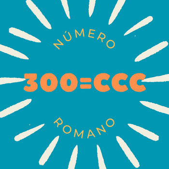 300 em número romano