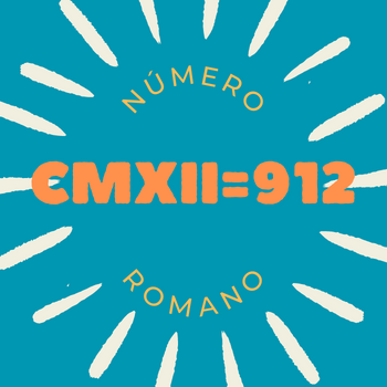 Número romano CMXII