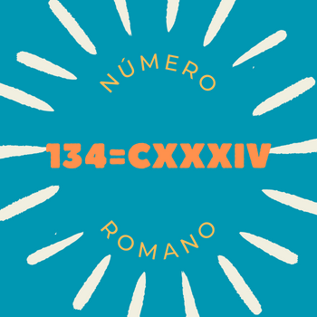 134 em número romano