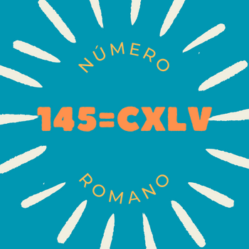 145 em número romano