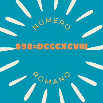 898 em número romano