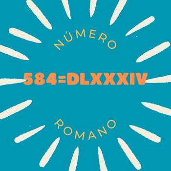 584 em número romano