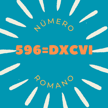 596 em número romano